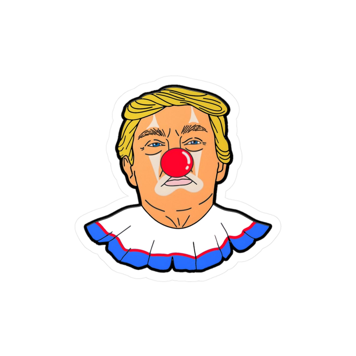 Anti-Trump Clown 1 - Kiss Cut Vinyl Sticker