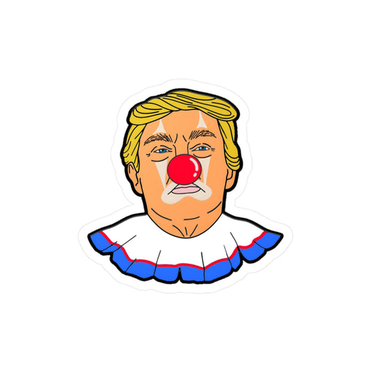 Anti-Trump Clown 1 - Kiss Cut Vinyl Sticker