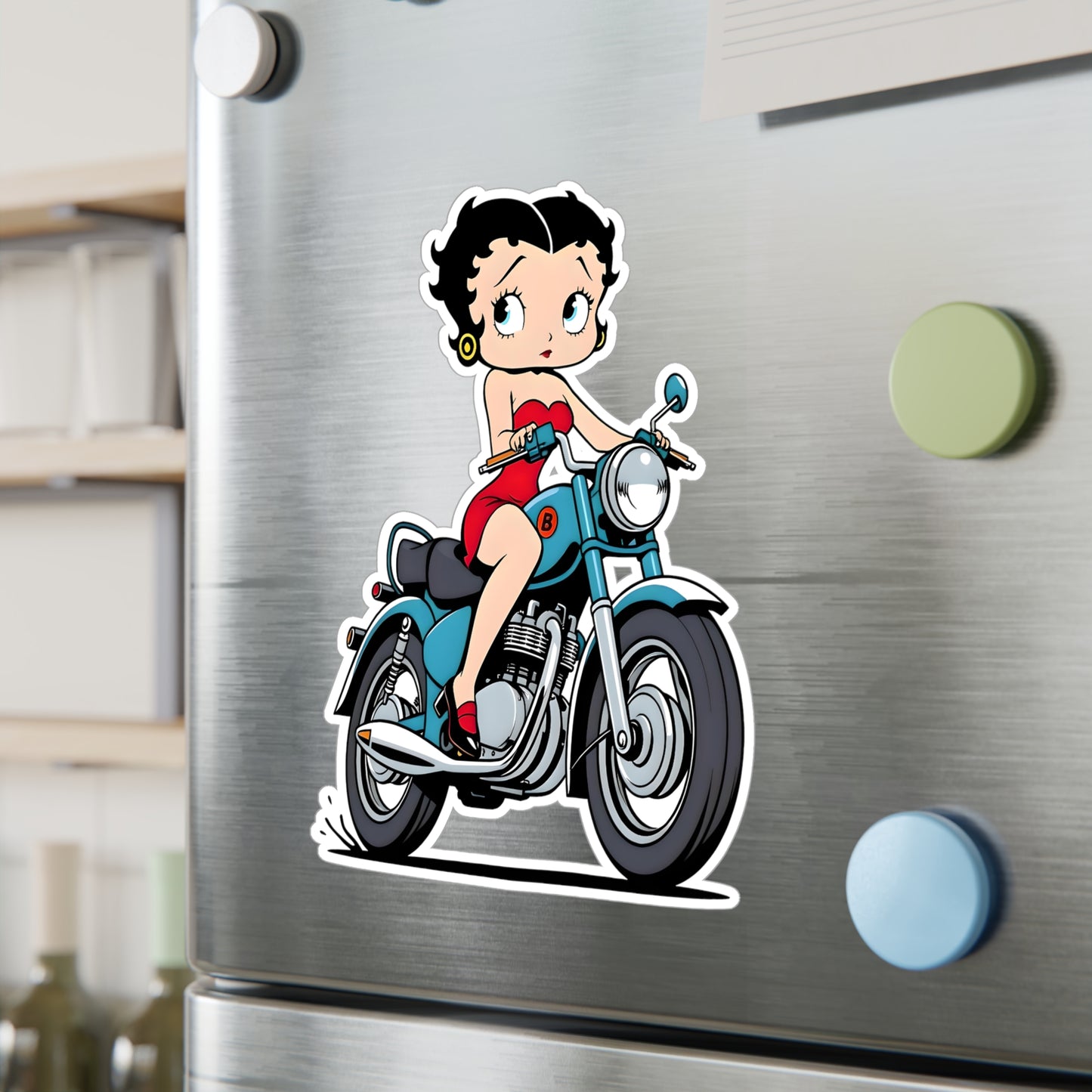 Betty Boop Motor Bike | Kiss-Cut Vinyl Decals