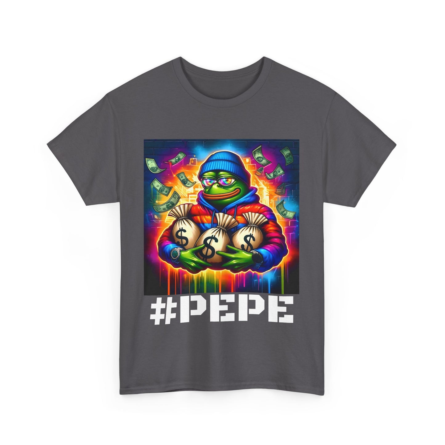 PEPE CRYPTO Unisex Heavy Cotton Tee
