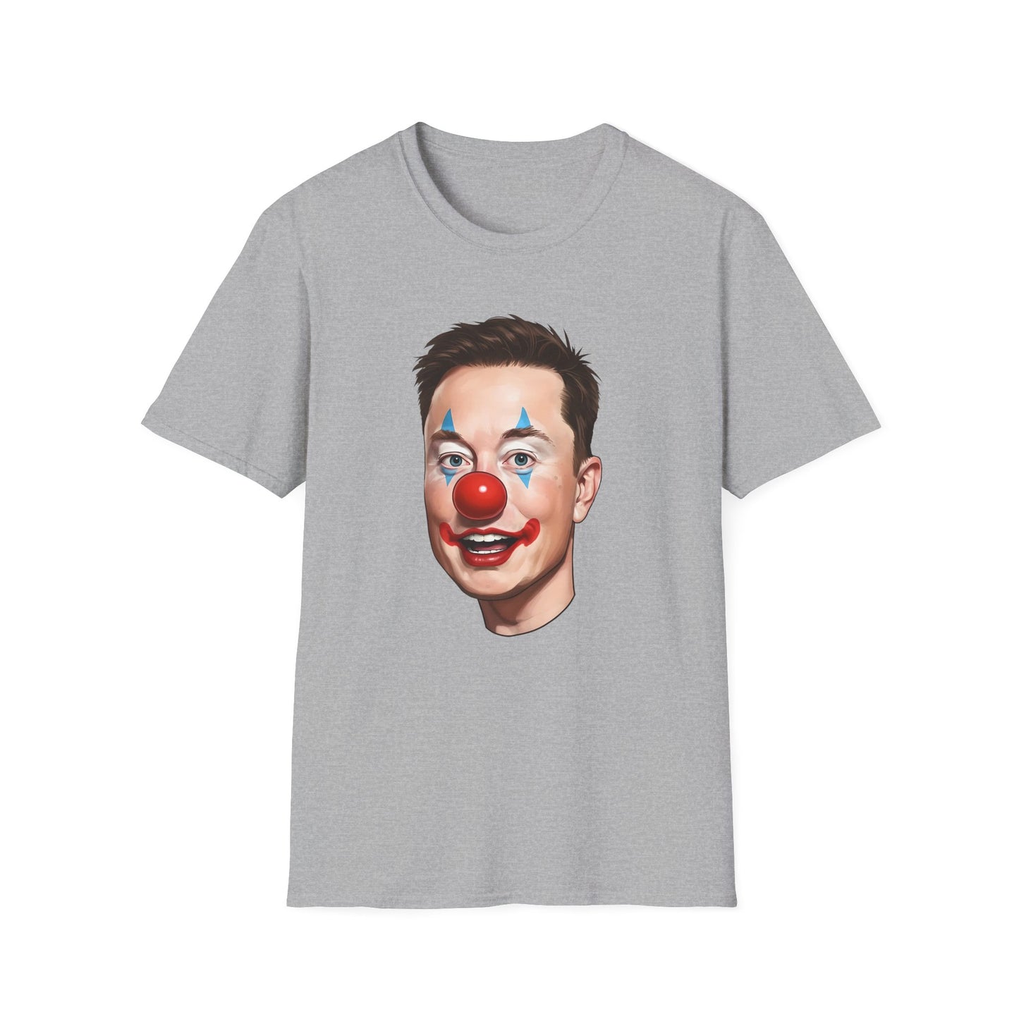Elon Musk Clown Face | Unisex Softstyle T-Shirt