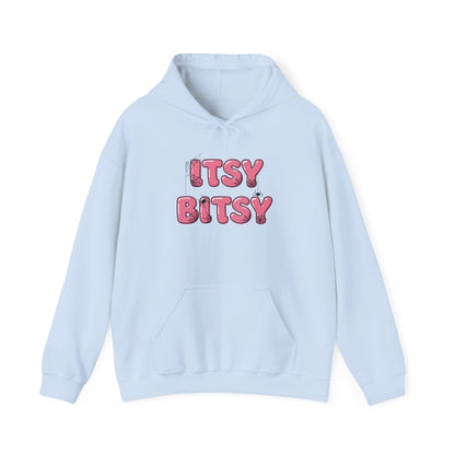 Itsy Bitsy Hoodie for Cozy Days, Perfect Gift for Friends, Cute Comfort Wear, Unique Statement Sweatshirt, Ideal for Spring Gatherings