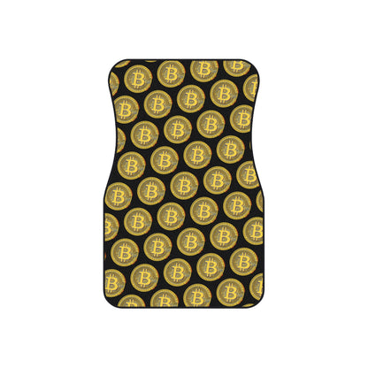 Bitcoin Car Mats Set A - Stylish Floor Mats for Crypto Enthusiasts