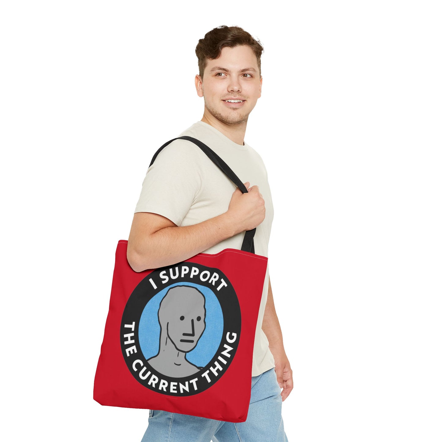 Funny Support Tote Bag, Casual Shopping Bag, Gift for Students, Trendy Tote for Everyday Use, Funny Saying, Fashion Accessories, Beach Bag