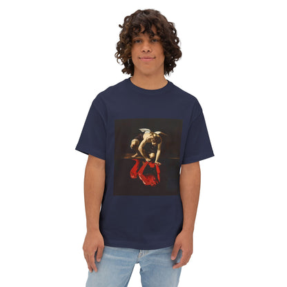 Artistic Angel/Devil Reflection | Unisex Oversized Boxy Tee