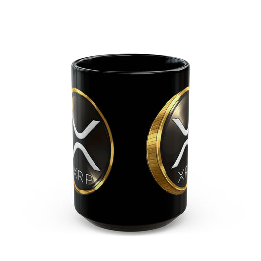 XRP Crypto Coin Black Mug - Coffee Cup