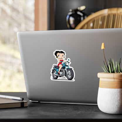 Betty Boop Motor Bike | Kiss-Cut Vinyl Decals