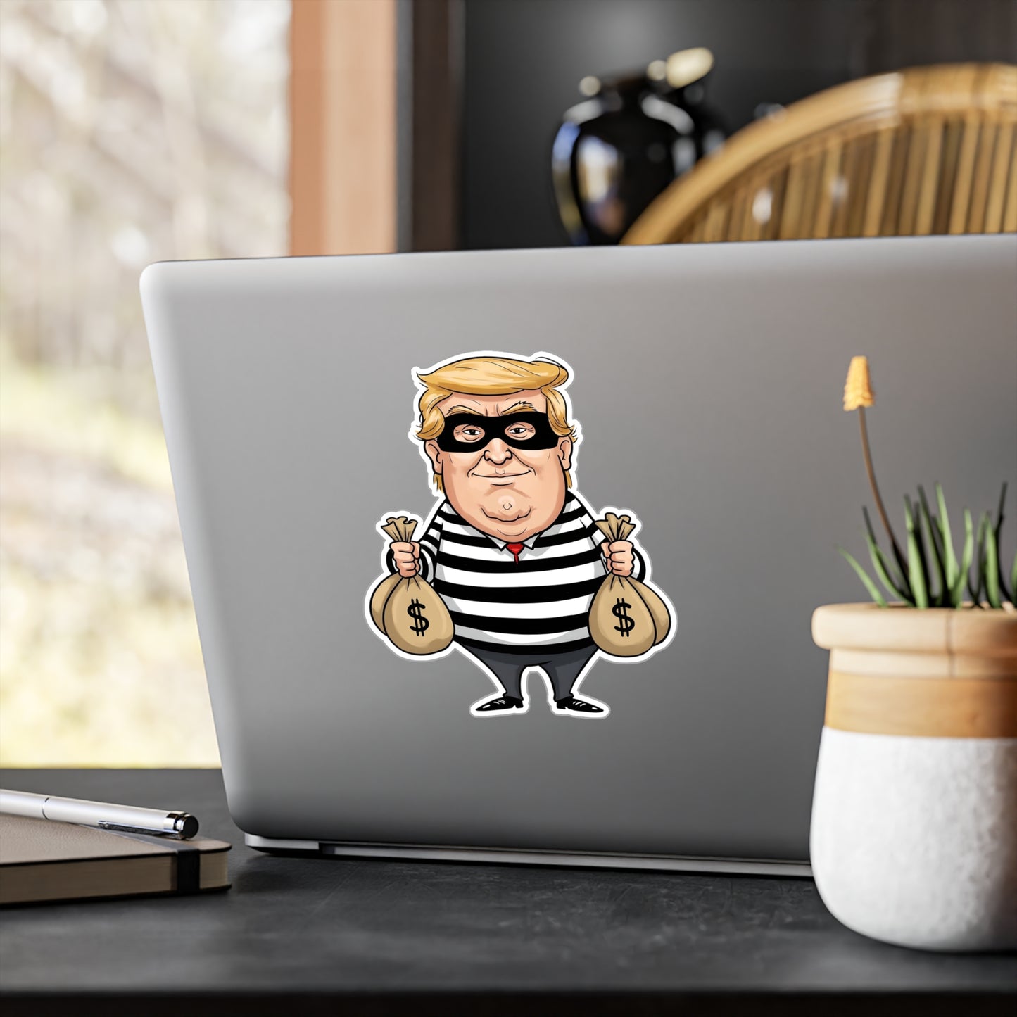 Felon Trump Crook Vinyl Decal - Anti Trump Sticker
