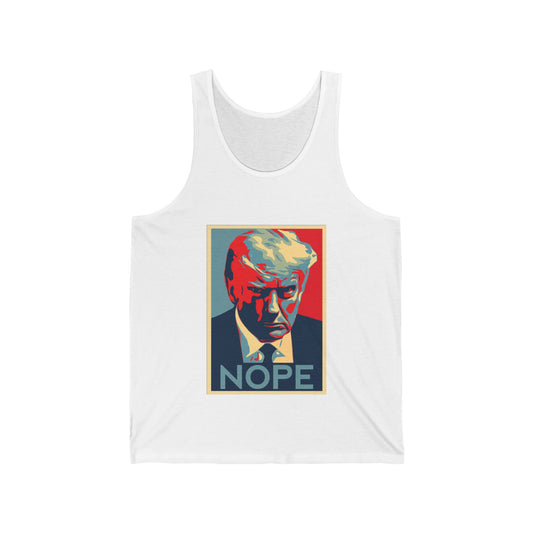 Nope to Trump - Unisex Jersey Tank Anti Trump theme