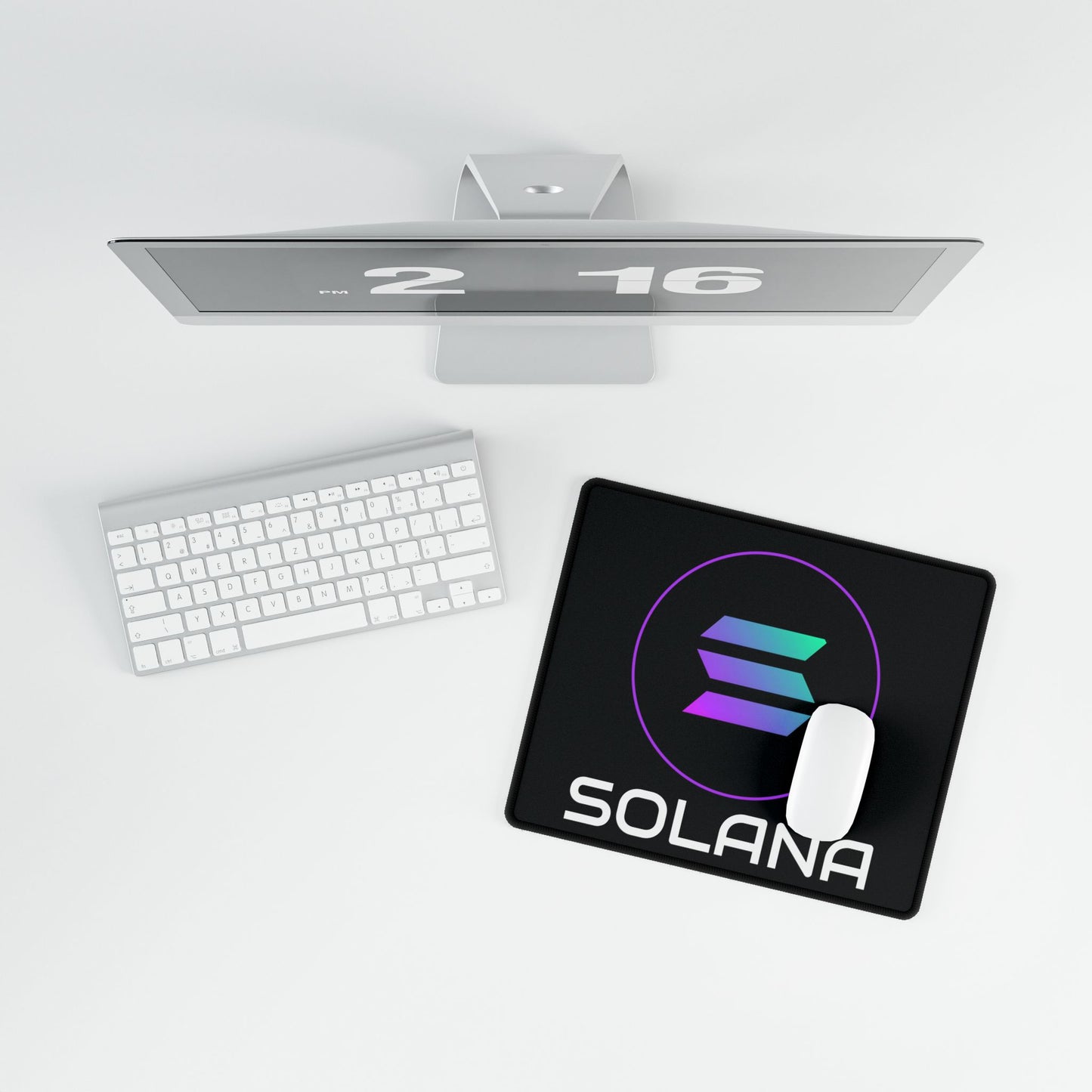 Sleek Solana Crypto Desk Mat