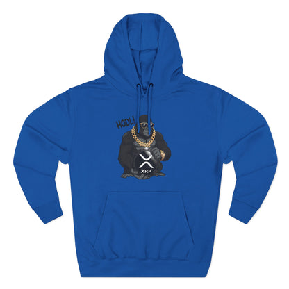 Hodl XRP Graphic Hoodie, Cryptocurrency Apparel, Funny Crypto Sweatshirt, Gifts for Crypto Enthusiasts, Stylish Fleece Hoodie