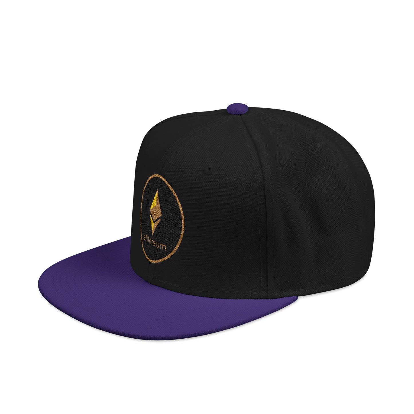 Ethereum Snapback Hat - Red Embroidered Cap for Crypto Enthusiasts