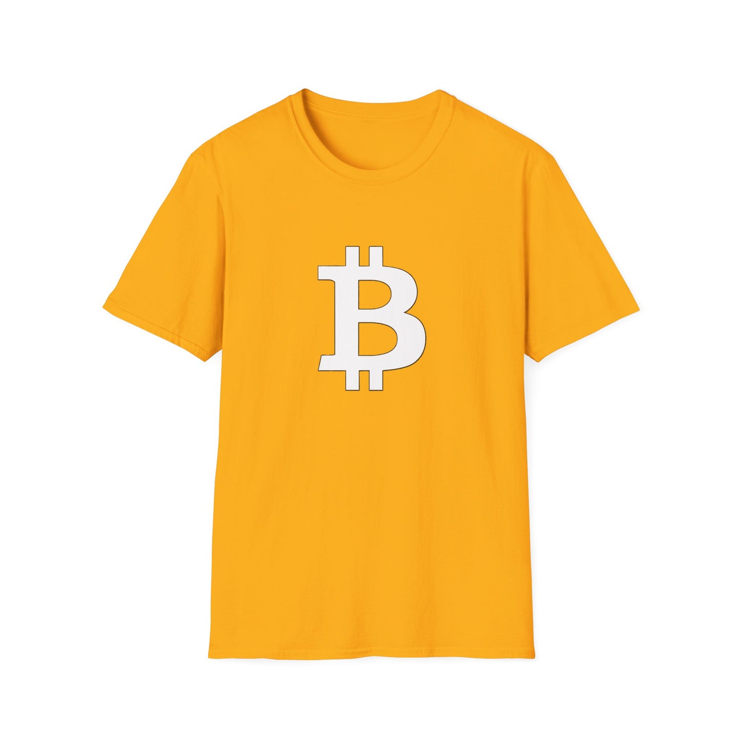 Bitcoin white logo | Softstyle T-Shirt