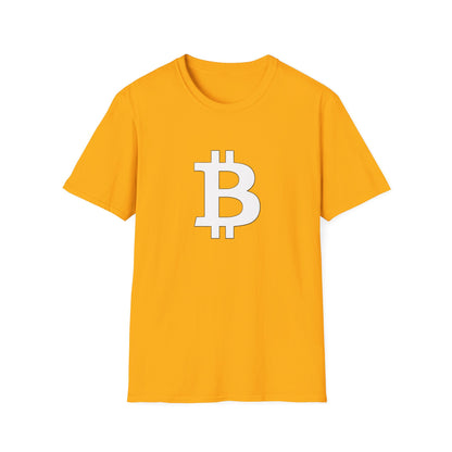 Bitcoin white logo | Softstyle T-Shirt