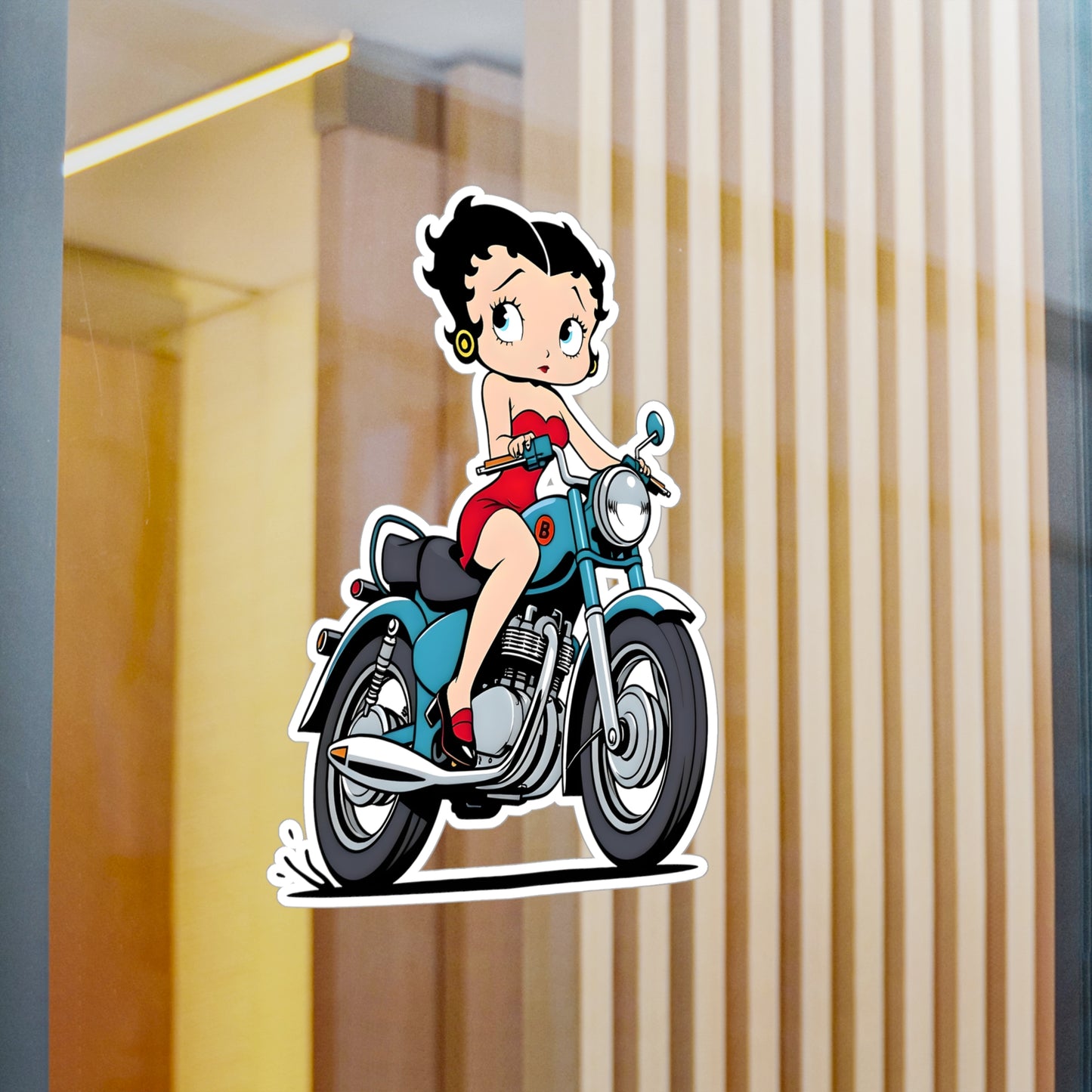 Betty Boop Motor Bike | Kiss-Cut Vinyl Decals