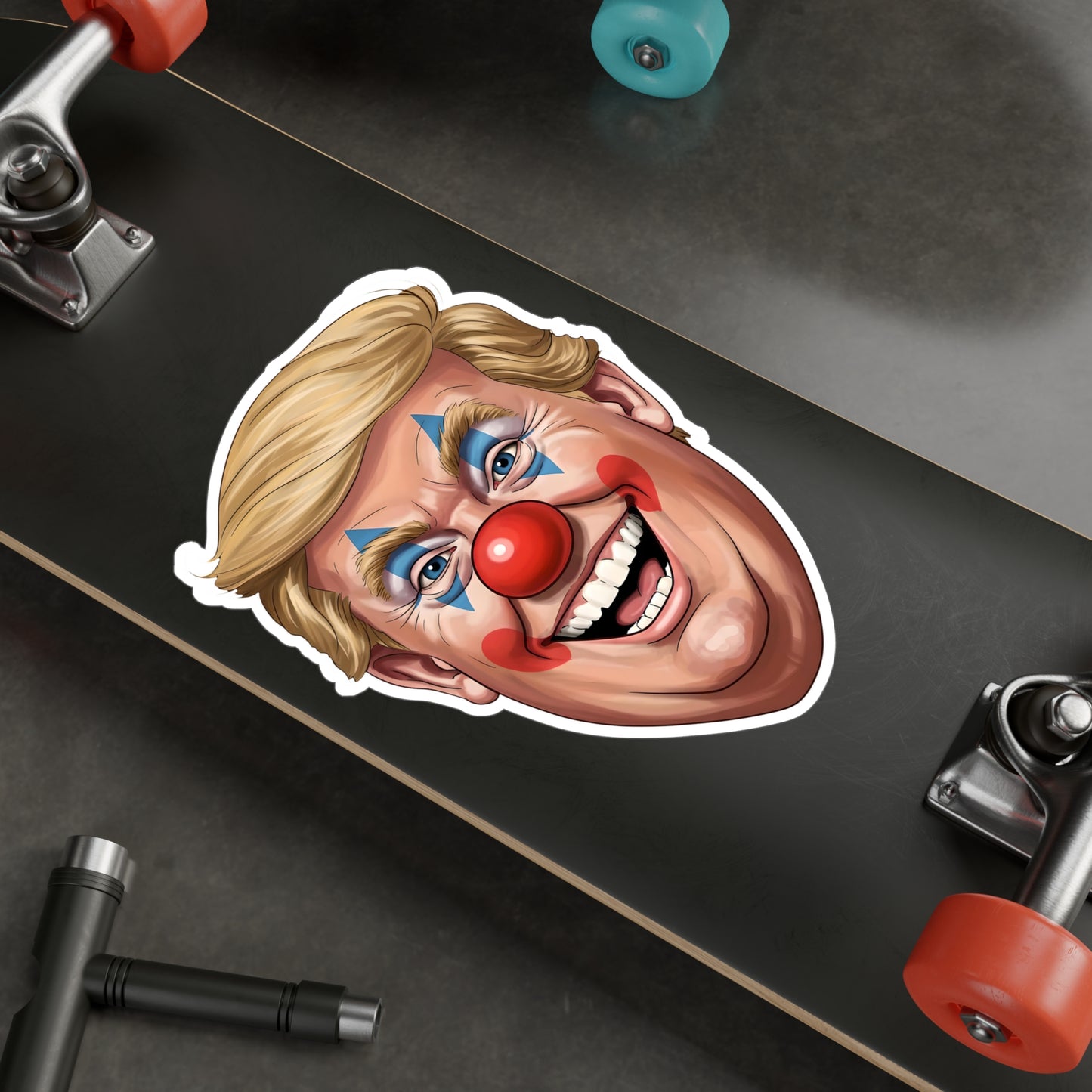 Anti Trump Clown Face - Kiss Cut Vinyl Decals