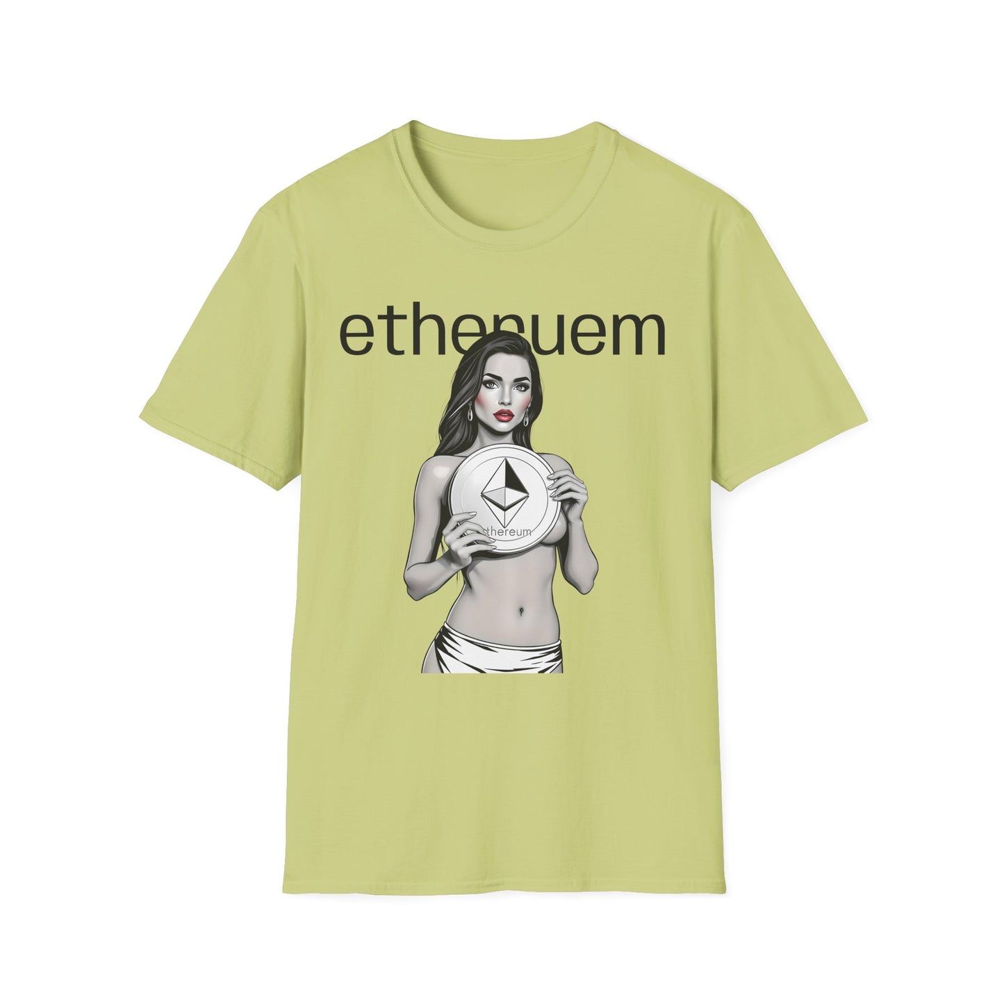 Ethereum Graphic Unisex Softstyle T-Shirt - Trendy Crypto Apparel