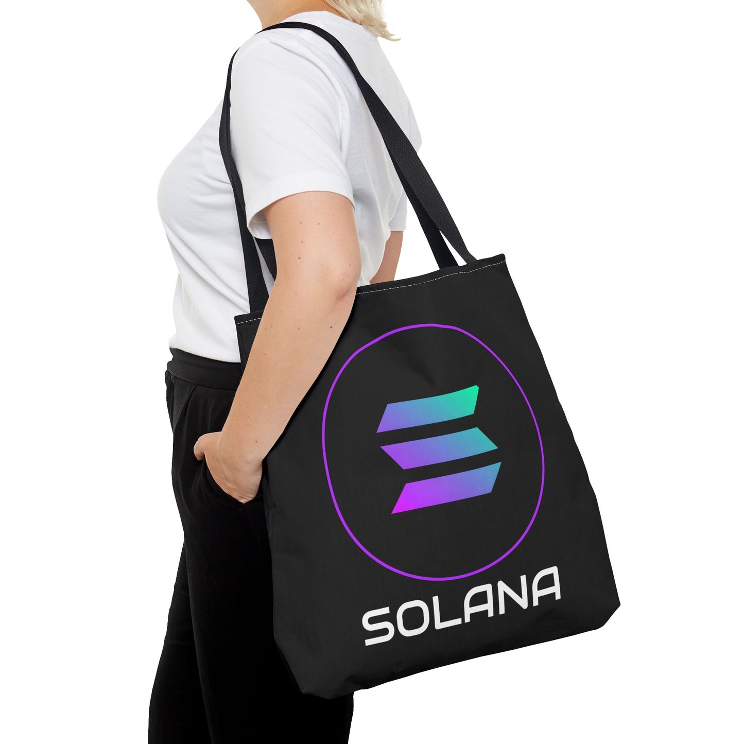 Solana Logo Tote Bag - Stylish & Practical Carryall for Crypto Enthusiasts