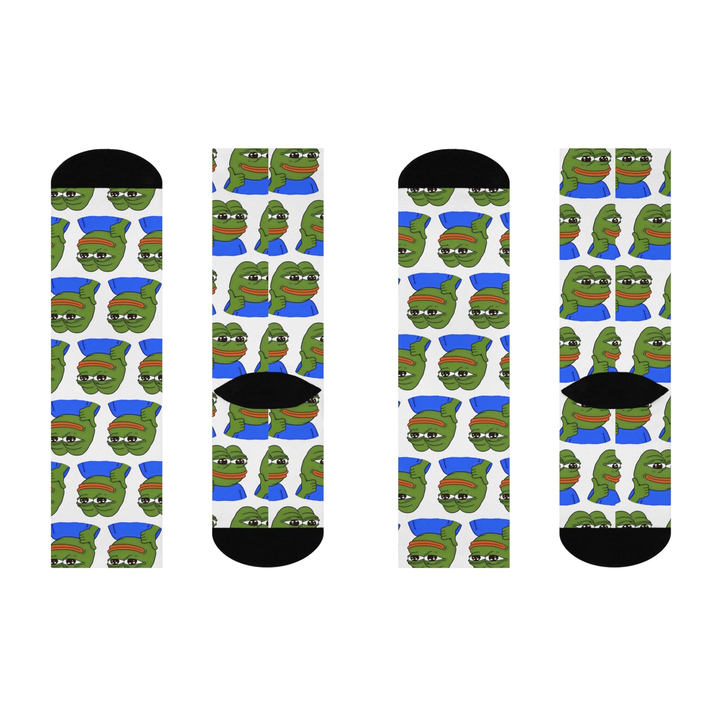 PEPE Meme | Cushion Crew Socks
