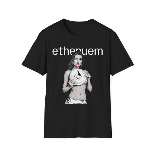 Ethereum Graphic Unisex Softstyle T-Shirt - Trendy Crypto Apparel