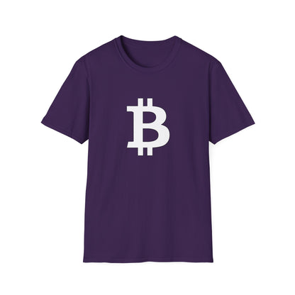 Bitcoin white logo | Softstyle T-Shirt