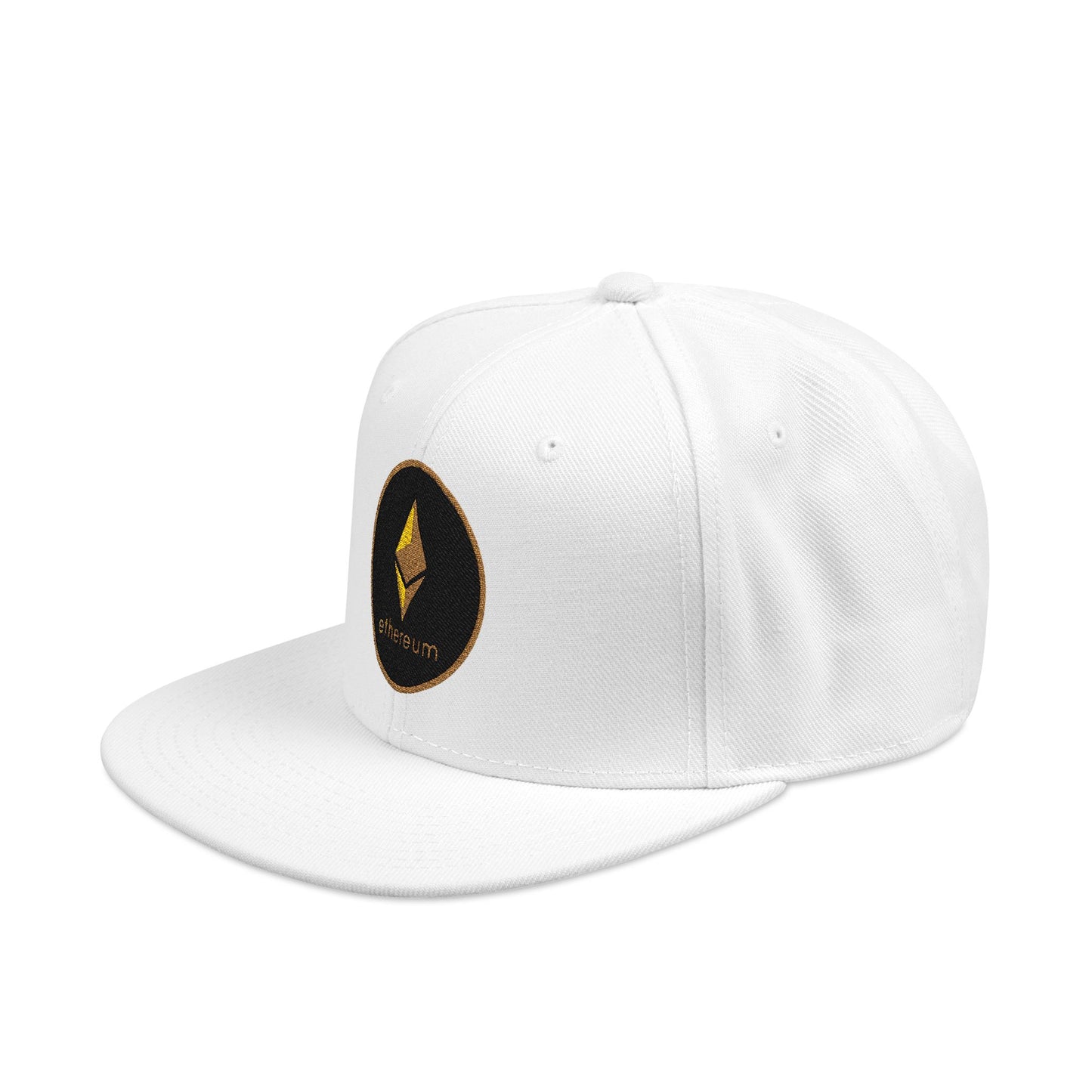 Ethereum Snapback Hat - Red Embroidered Cap for Crypto Enthusiasts