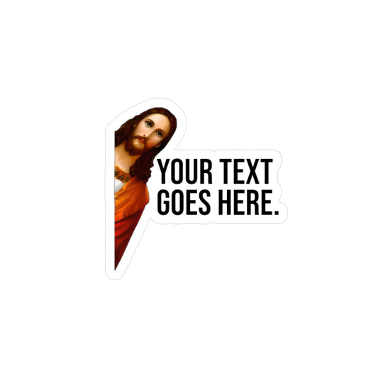 Custom Jesus -  Vinyl Decal