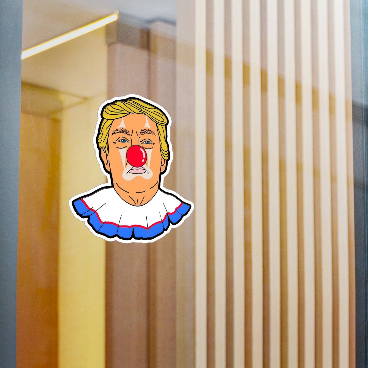 Anti-Trump Clown 1 - Kiss Cut Vinyl Sticker