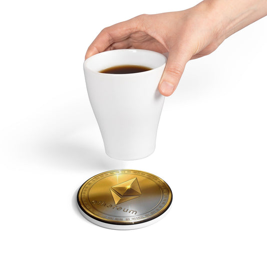 Ethereum Coin | Ceramic Coaster