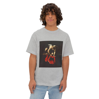 Artistic Angel/Devil Reflection | Unisex Oversized Boxy Tee