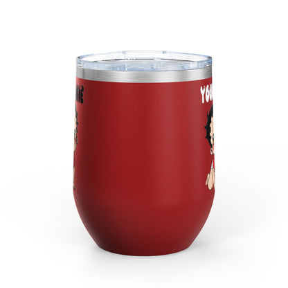 Personalized Baby Boop - Wine Tumbler - Custom Text 12oz