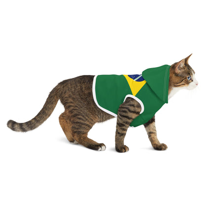 Brazilian Flag - Pet Hoodie