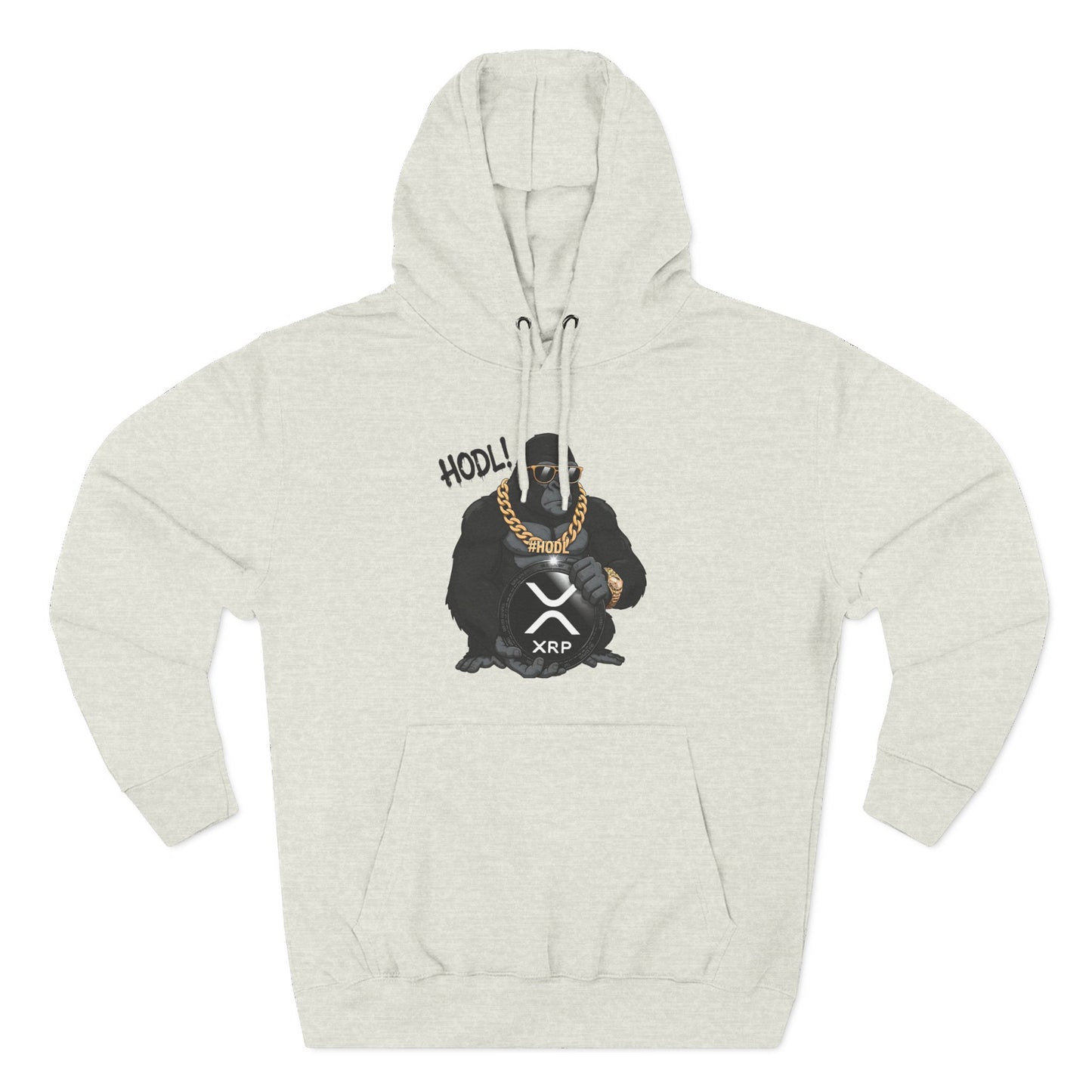 Hodl XRP Graphic Hoodie, Cryptocurrency Apparel, Funny Crypto Sweatshirt, Gifts for Crypto Enthusiasts, Stylish Fleece Hoodie