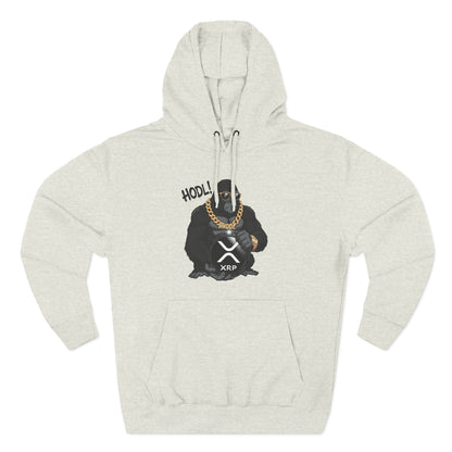 Hodl XRP Graphic Hoodie, Cryptocurrency Apparel, Funny Crypto Sweatshirt, Gifts for Crypto Enthusiasts, Stylish Fleece Hoodie