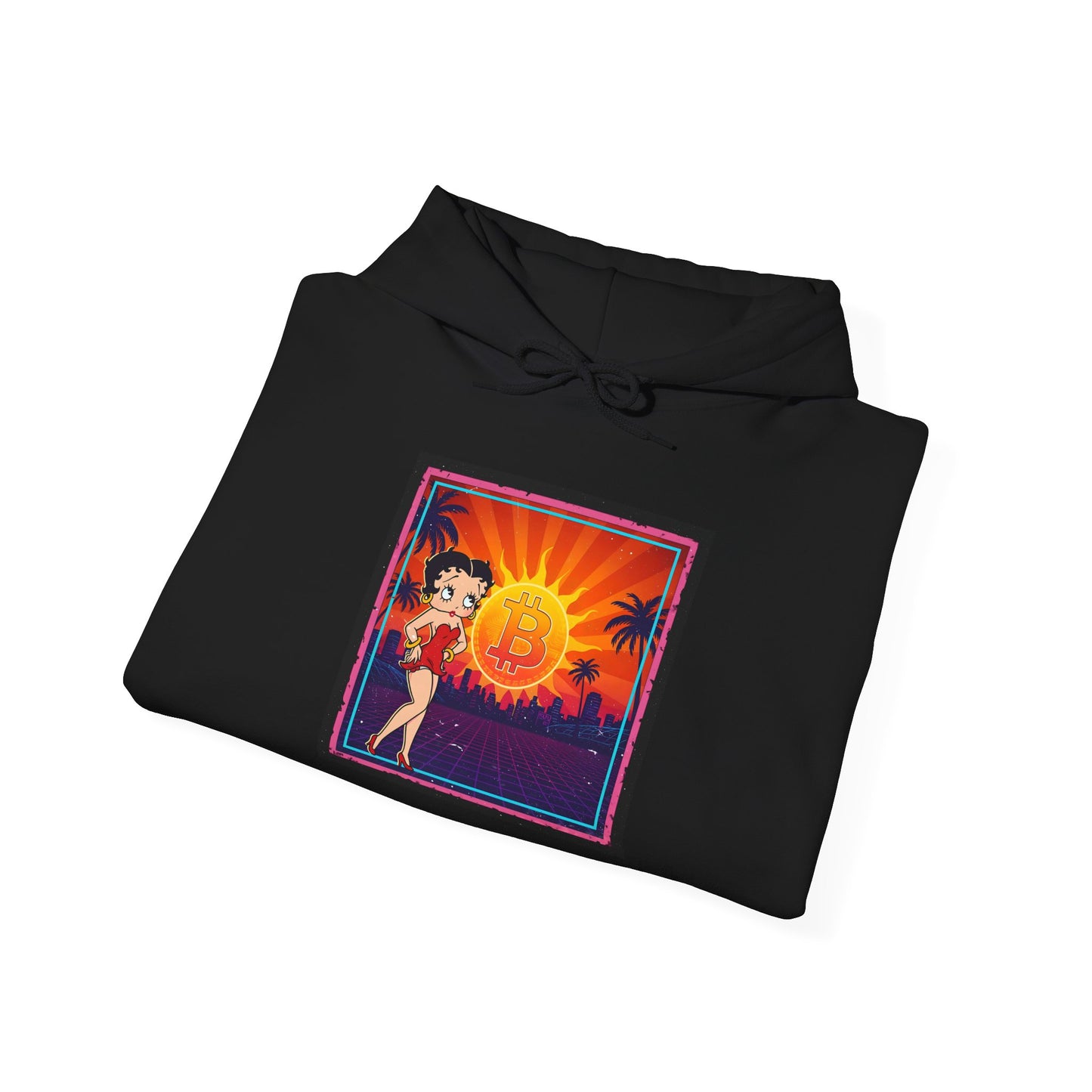 Bitcoin Betty Boop Sunrise | Unisex Heavy Blend Sweatshirt