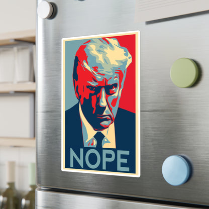 Nope to Trump Kiss-Cut Vinyl Decals - Anti Trump