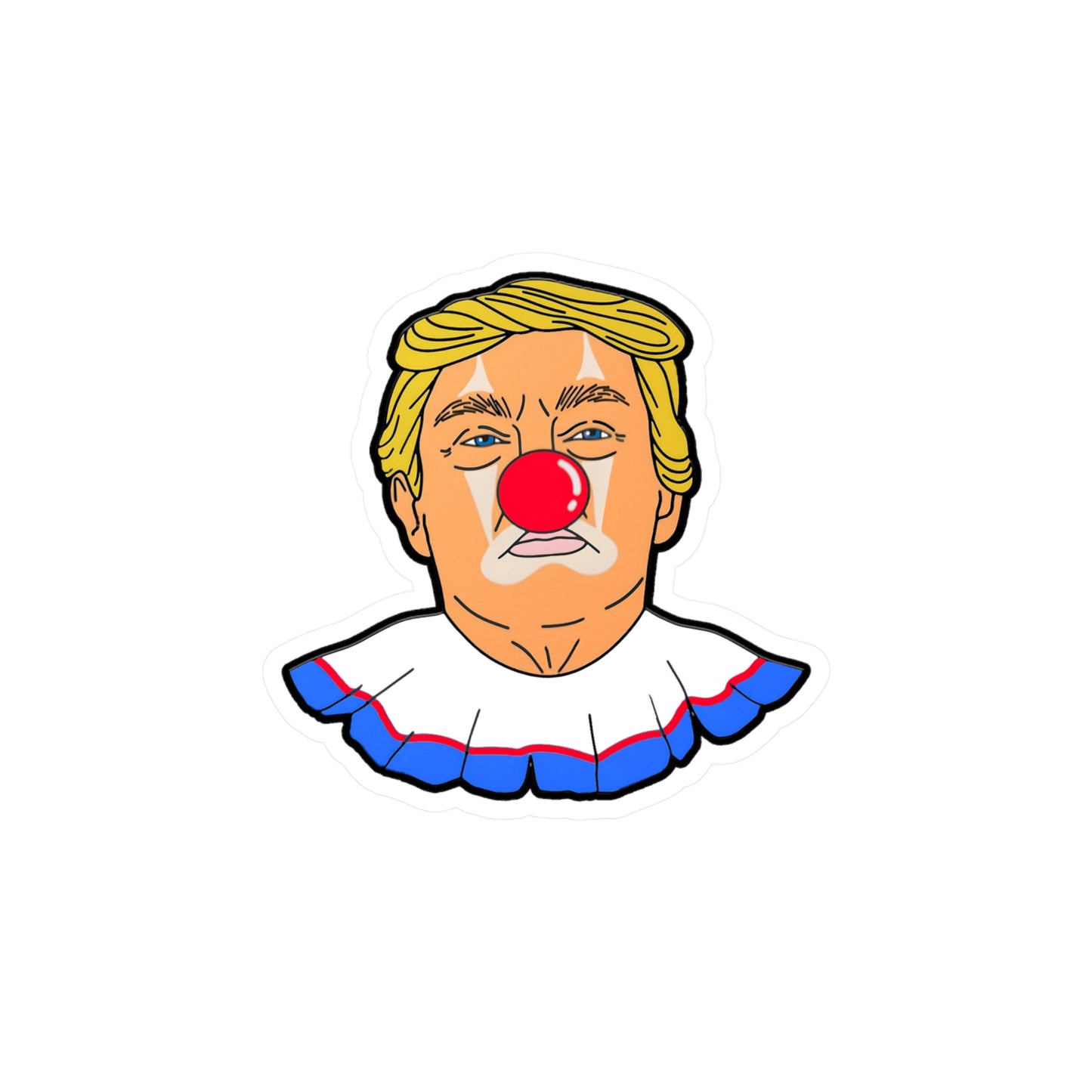 Anti-Trump Clown 1 - Kiss Cut Vinyl Sticker