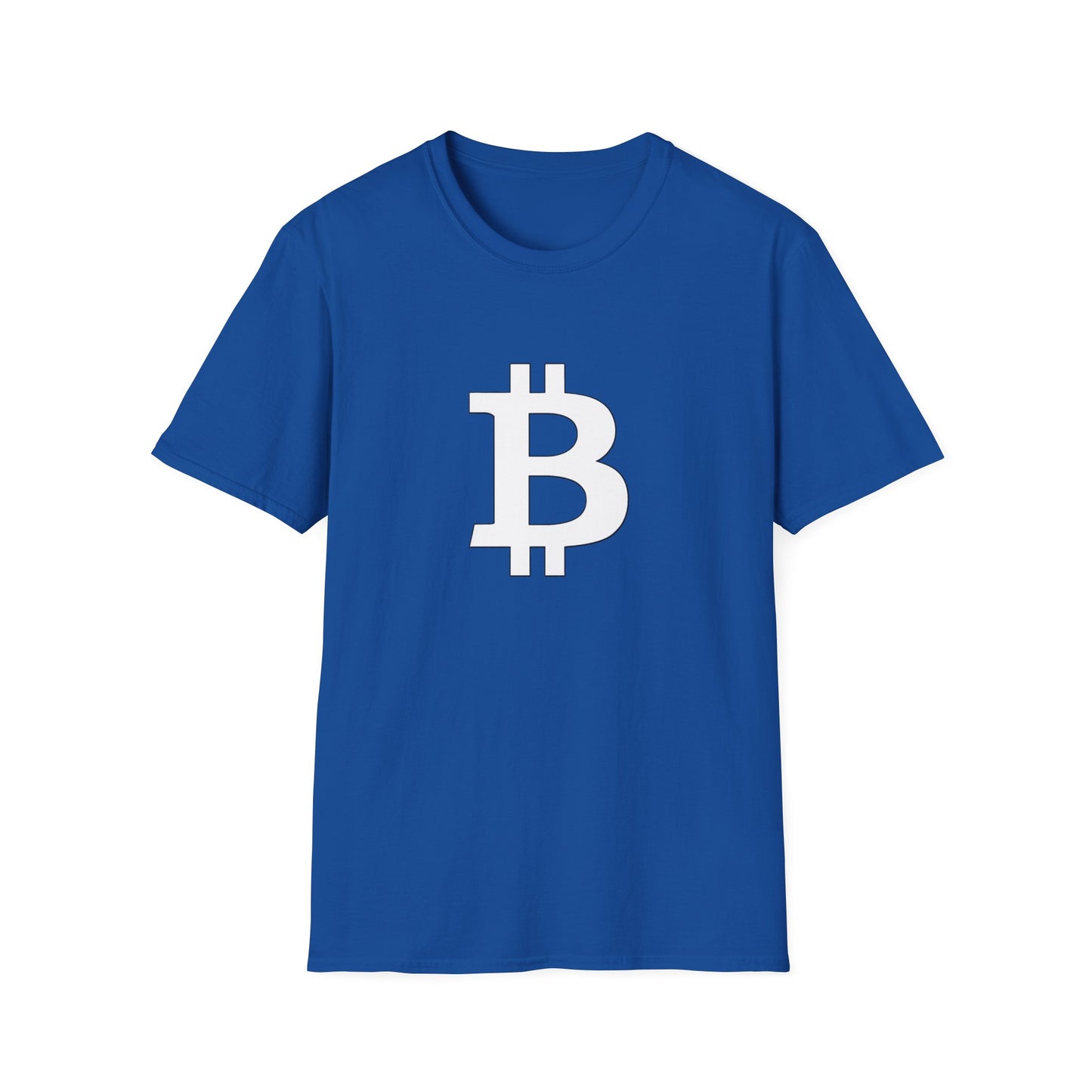Bitcoin white logo | Softstyle T-Shirt