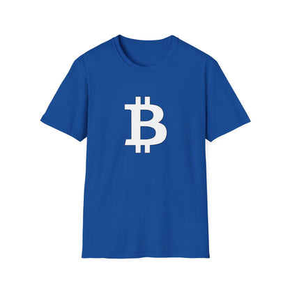 Bitcoin white logo | Softstyle T-Shirt