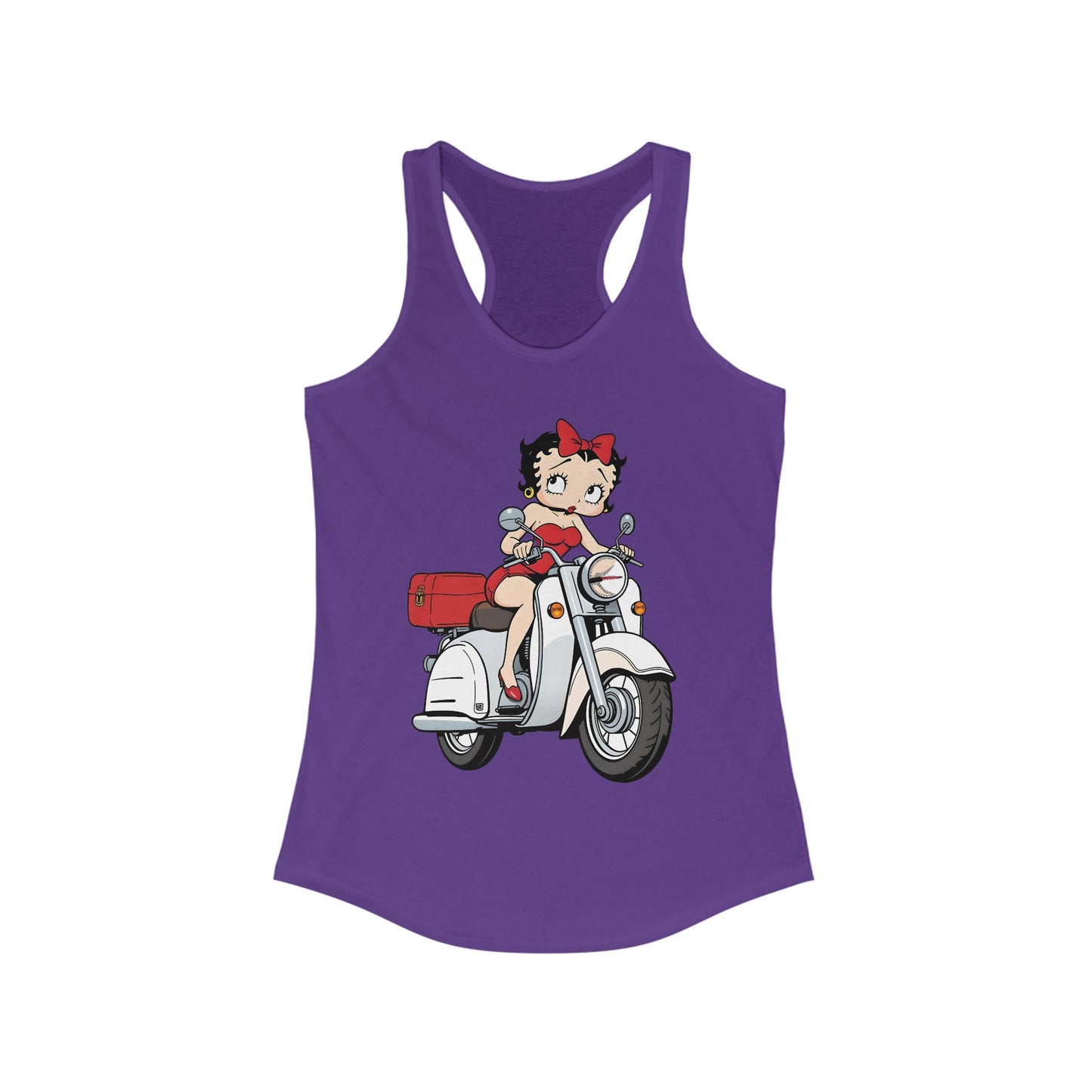 Retro Betty Boop Racerback Tank Top for Women