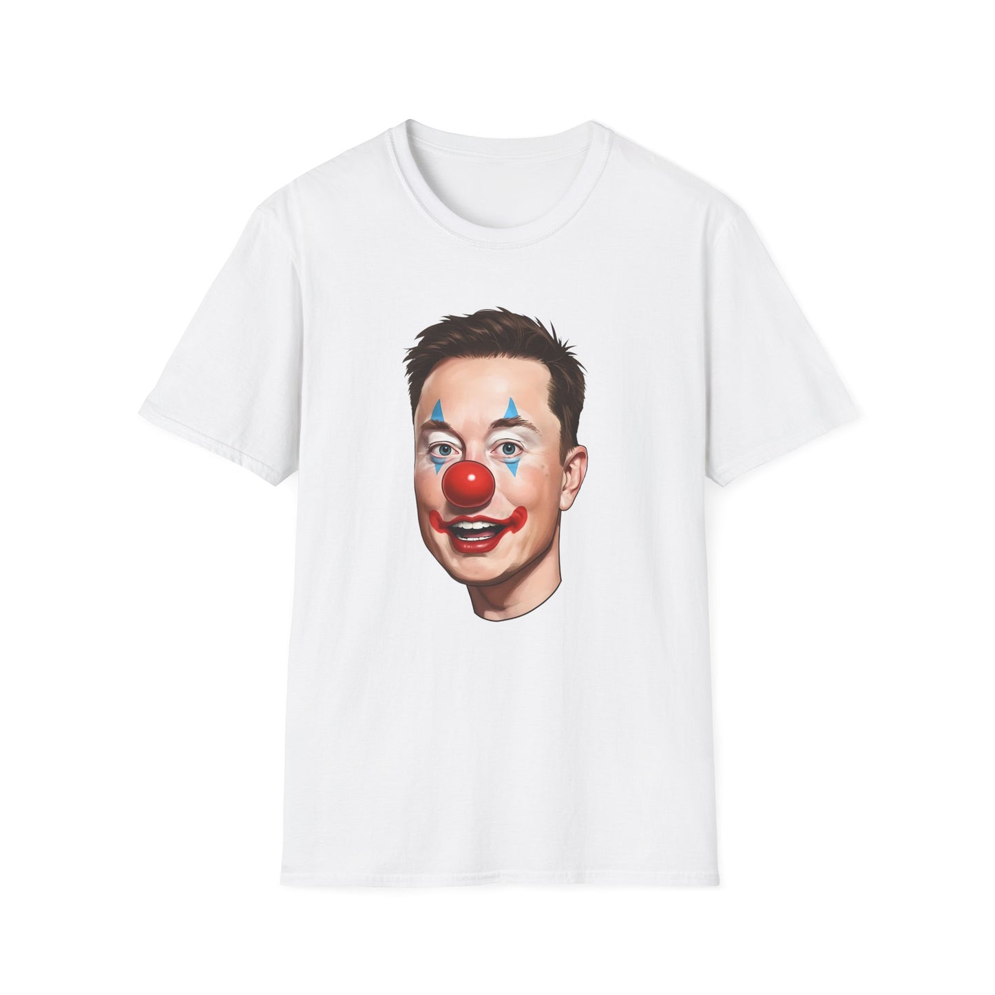 Elon Musk Clown Face | Unisex Softstyle T-Shirt