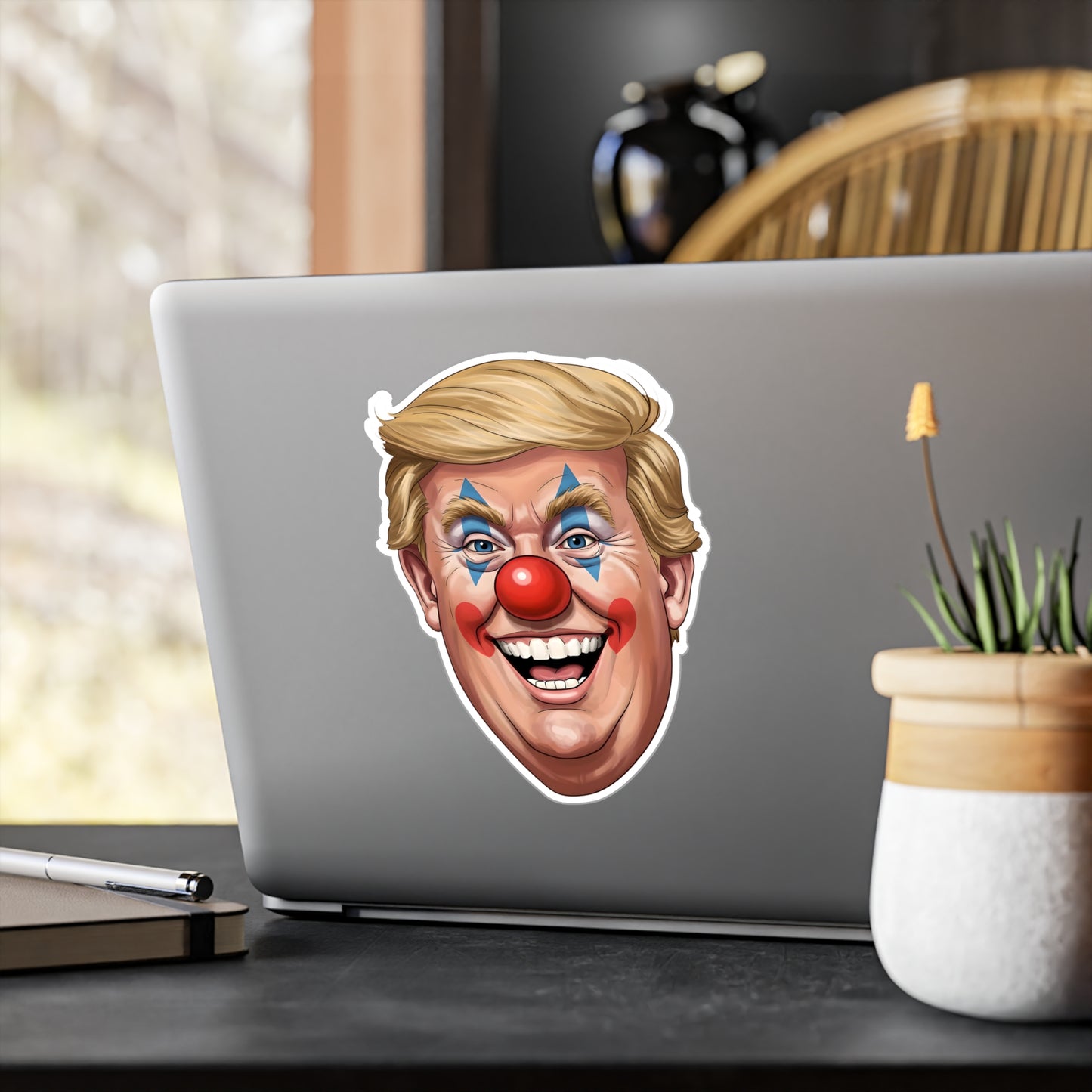Anti Trump Clown Face - Kiss Cut Vinyl Decals