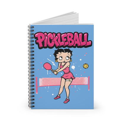 Pickleball Betty Themed Spiral Notebook