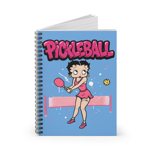 Pickleball Betty Themed Spiral Notebook