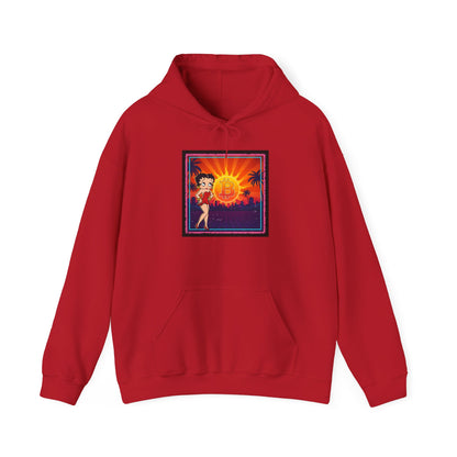 Bitcoin Betty Boop Sunrise | Unisex Heavy Blend Sweatshirt
