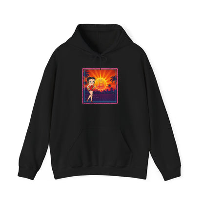 Bitcoin Betty Boop Sunrise | Unisex Heavy Blend Sweatshirt