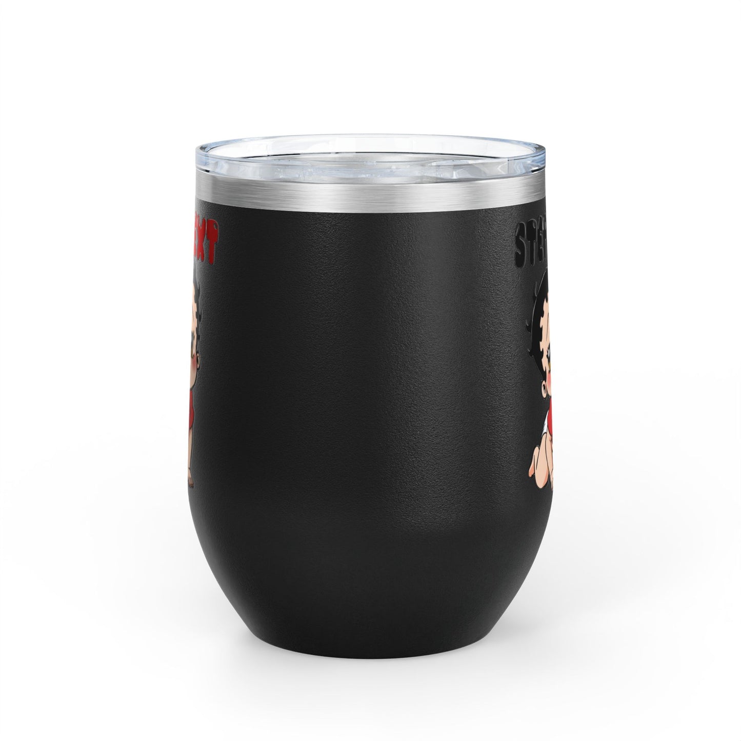 Personalized Baby Boop - Wine Tumbler - Custom Text 12oz