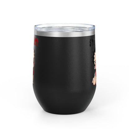 Personalized Baby Boop - Wine Tumbler - Custom Text 12oz