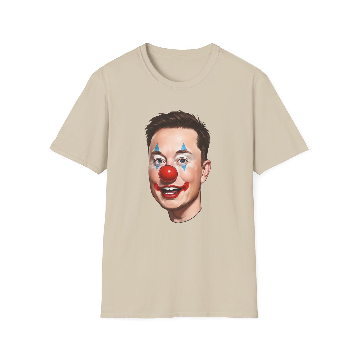 Elon Musk Clown Face | Unisex Softstyle T-Shirt