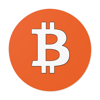 Bitcoin Round Orange | Vinyl Stickers